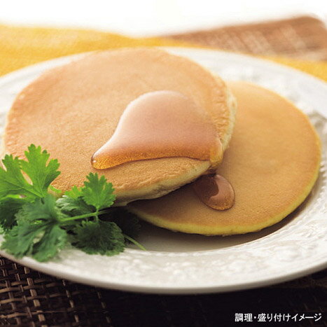 【マリンフード】　銅板焼ホットケーキ　1袋（2枚入り） （メープル入りシロップ付きパンケーキ）【冷凍食品】【re_26】【】
